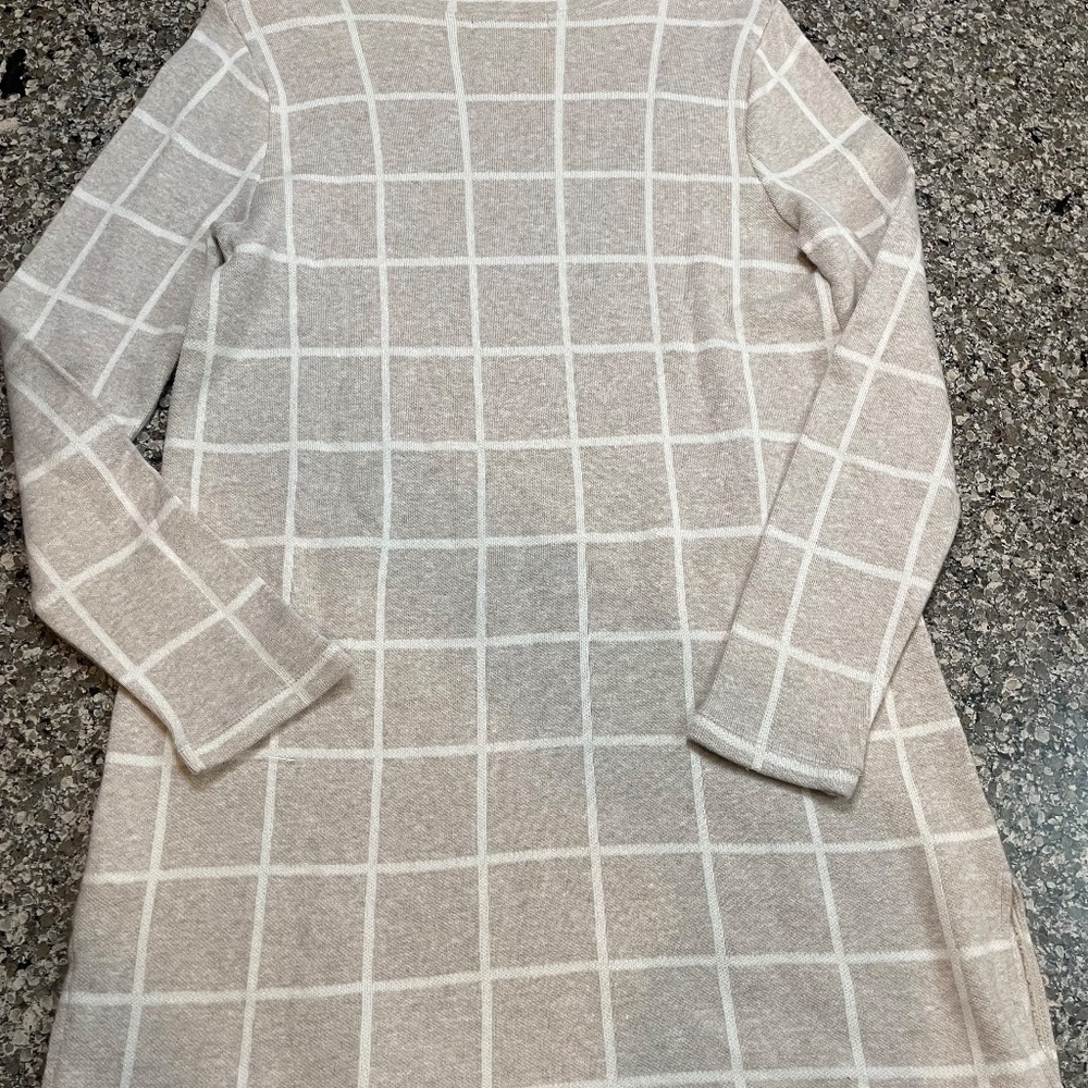 STYLE & CO Sweater cream and white basic Size medium - Picture 7 of 7